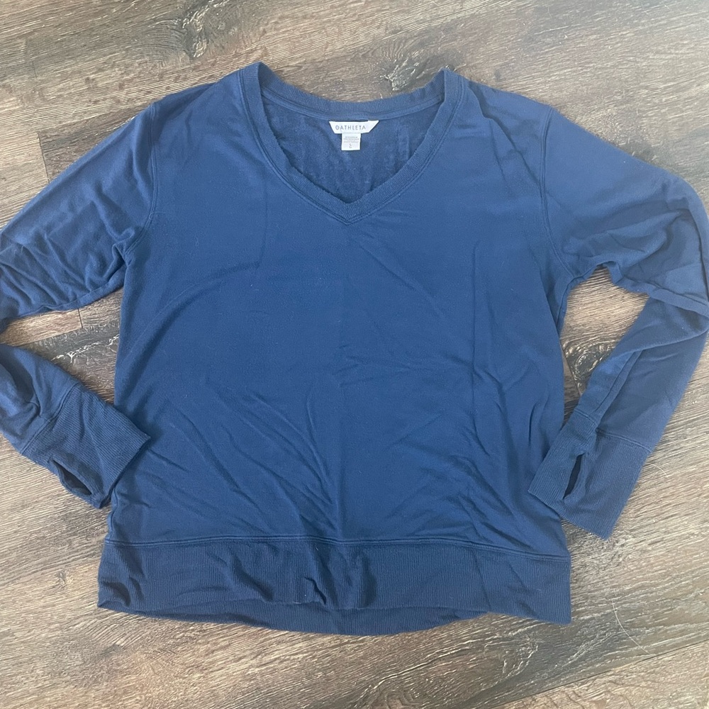 Athleta Sunrise V Neck Sweatshirt - L